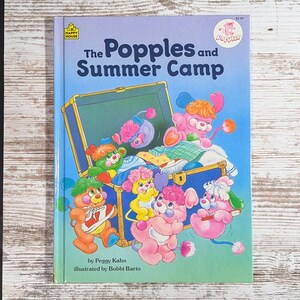 The Popples and Summer Camp Hardcover Book (1987)