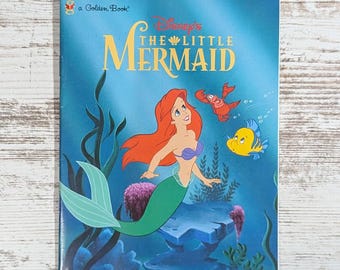 Disney's The Little Mermaid Paperback Book (Golden Special Edition, 1997)