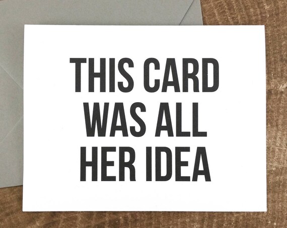This Card Was All Her Idea Will You Be My Groomsman Card (FPS0004)