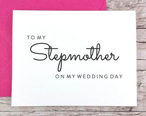 To My Stepmother On My Wedding Day Card (FPS0016)