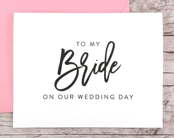 To My Bride On Our Wedding Day Card (FPS0017)