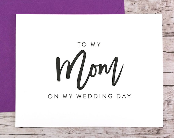 To My Mom On My Wedding Day Card (FPS0017)