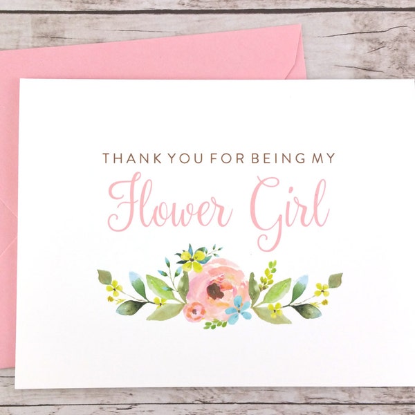 Flower Girl Thanks - Etsy
