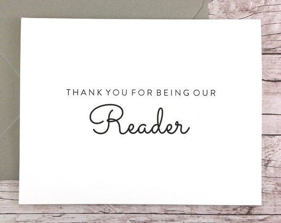 Thank You For Being Our Reader Card (FPS0016)