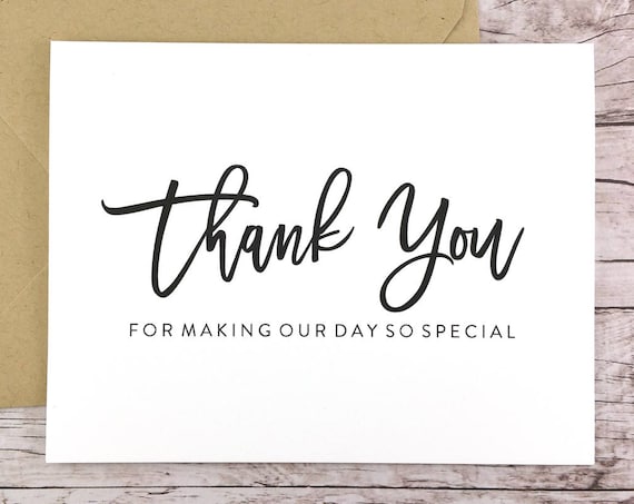 Thank You for Making Our Day So Special Card (FPS0017)