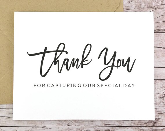 Thank You For Capturing Our Special Day Card (FPS0017)