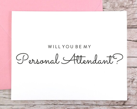 Will You Be My Personal Attendant Card (FPS0016)