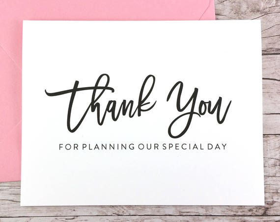 Thank You For Planning Our Special Day Card (FPS0017)