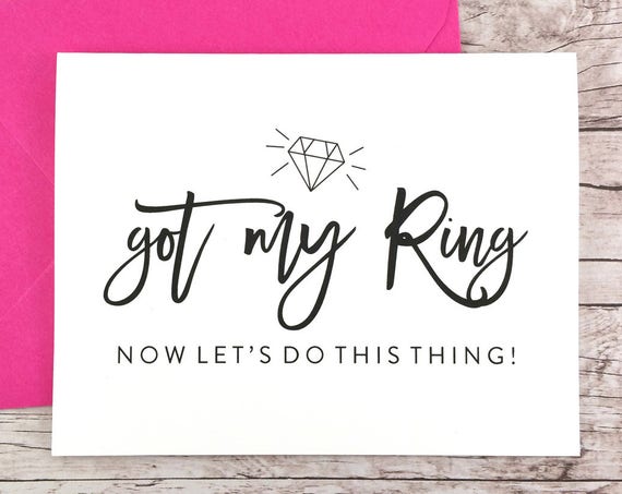 Got My Ring Now Let's Do This Thing Card (FPS0057)