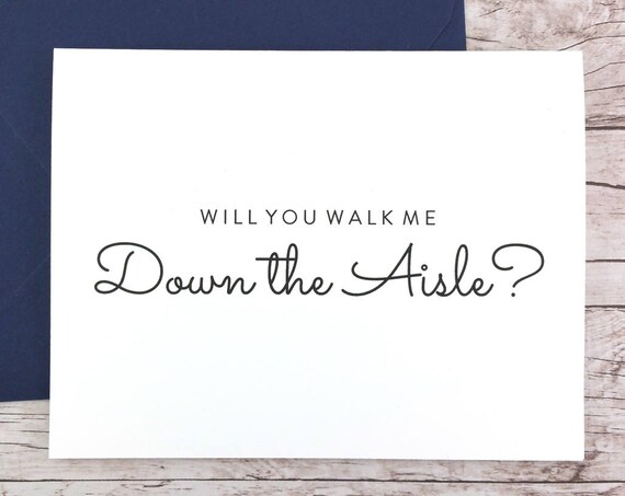 Will You Walk Me Down the Aisle Card (FPS0016)