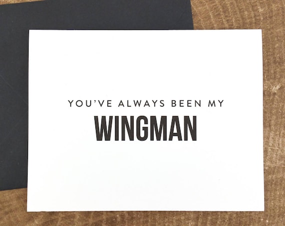 You've Always Been My Wingman Card Will You Be My Groomsman Card (FPS0002)