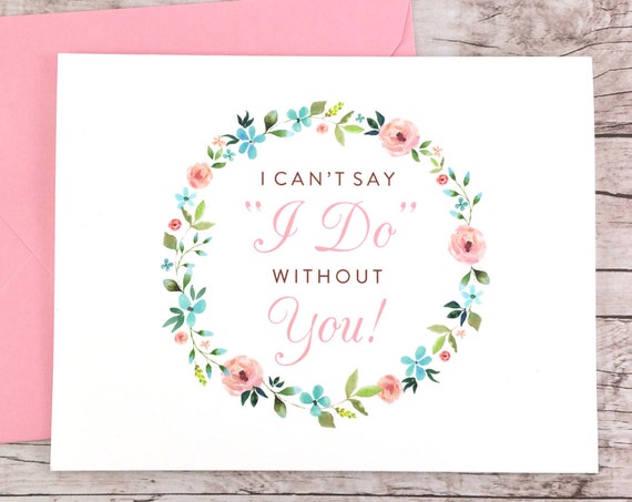 I Can't Say I Do Without You Card (FPS0028)