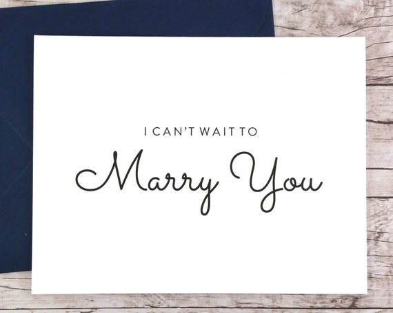 I Can't Wait To Marry You Card (FPS0016)