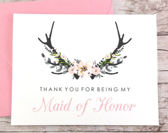 Thank You For Being My Maid of Honor Card (FPS0024)