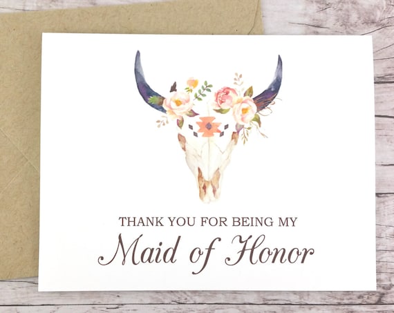 Thank You For Being My Maid of Honor Card (FPS0010)