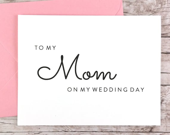 To My Mom On My Wedding Day Card (FPS0016)