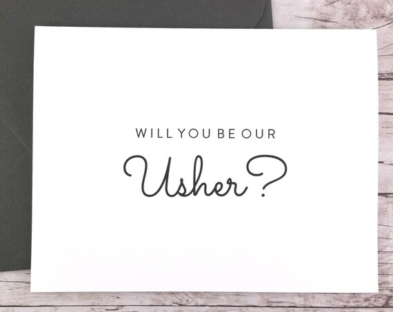 Will You Be Our Usher Card (FPS0016)