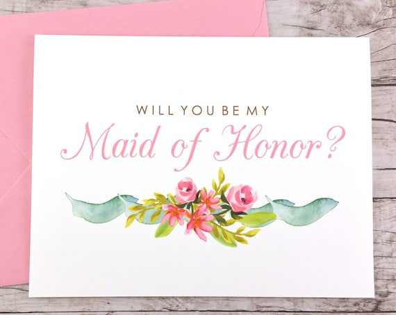 Will You Be My Maid of Honor Card (FPS0019)
