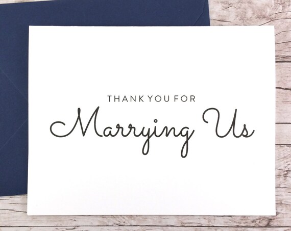 Thank You For Marrying Us Card (FPS0016)