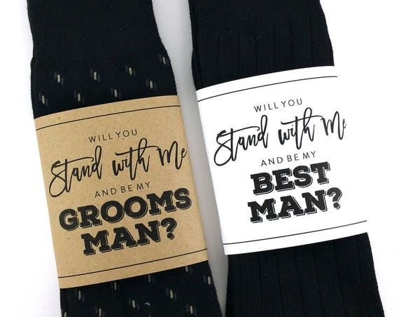 Will you be my Groomsman Sock Wrapper