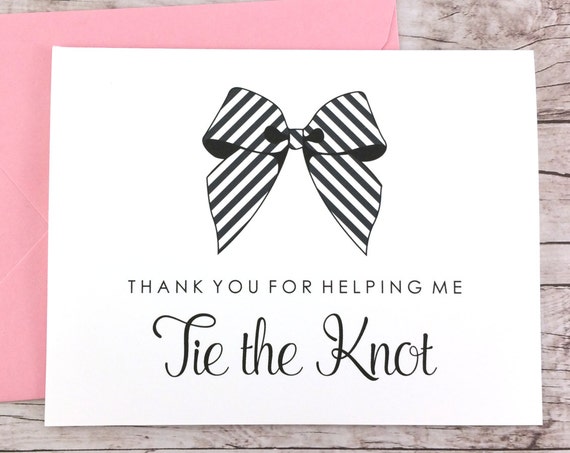 Thank You For Helping Me Tie the Knot Card (FPS0014)