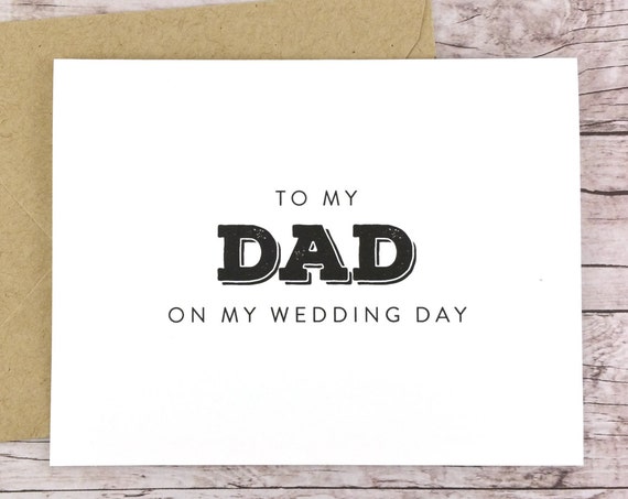 To My Dad On My Wedding Day Card (FPS0039)