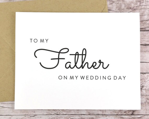 To My Father On My Wedding Day Card (FPS0016)