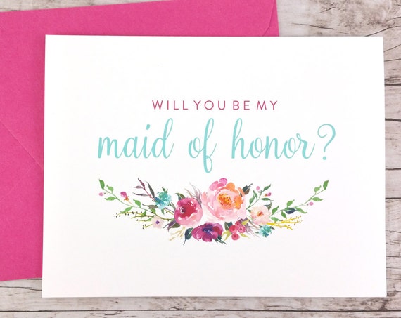 Will You Be My Maid of Honor Card (FPS0021)