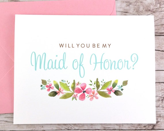 Will You Be My Maid of Honor Card (FPS0026)
