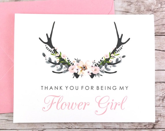 Thank You For Being My Flower Girl Card (FPS0024)