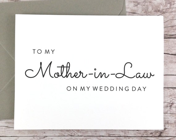 To My Mother-in-Law On My Wedding Day Card (FPS0016)
