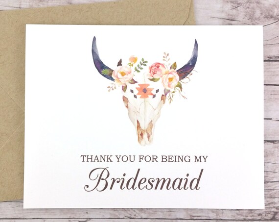 Thank You For Being My Bridesmaid Card (FPS0010)