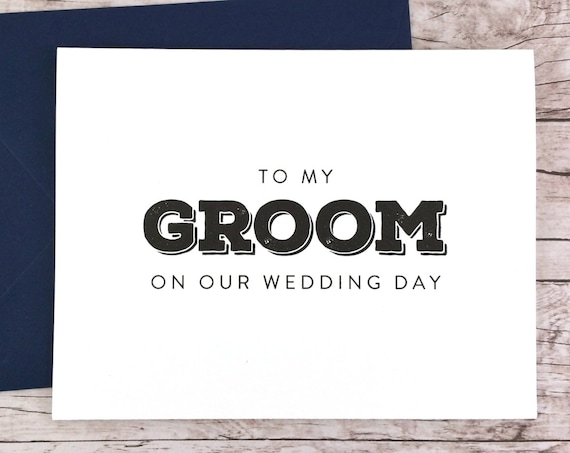 To My Groom On Our Wedding Day Card (FPS0039)