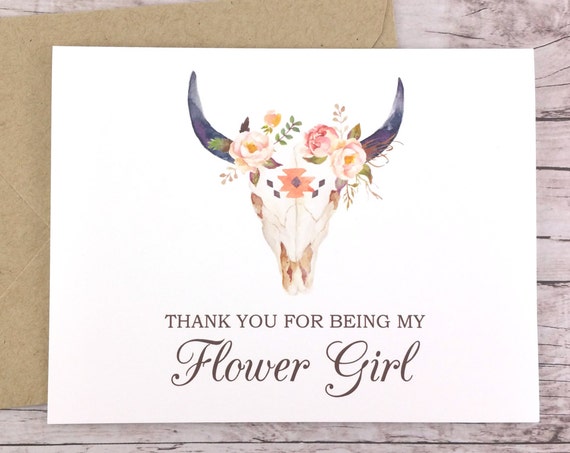Thank You For Being My Flower Girl Card (FPS0010)