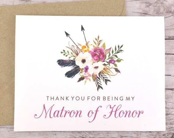 Thank You For Being My Matron of Honor Card (FPS0022)