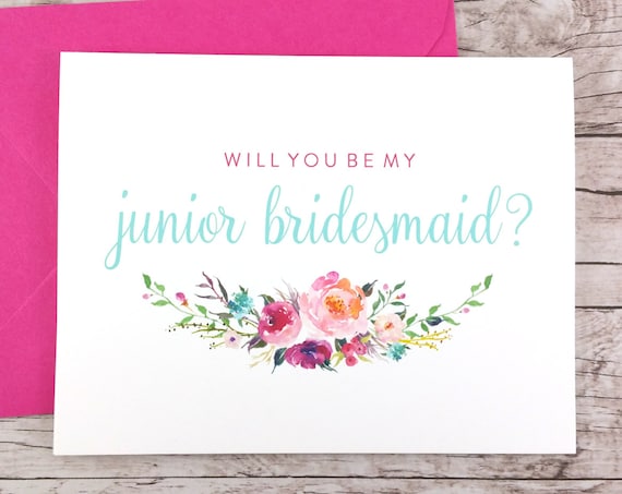 Will You Be My Junior Bridesmaid Card (FPS0021)