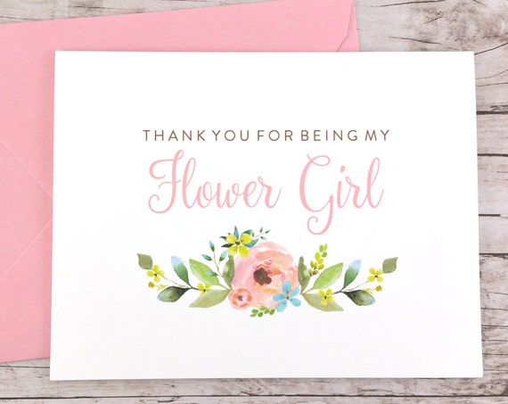 Thank You For Being My Flower Girl Card (FPS0013)