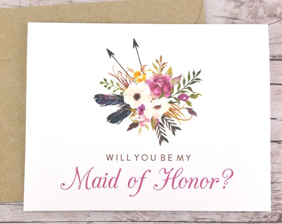 Will You Be My Maid of Honor Card (FPS0022)