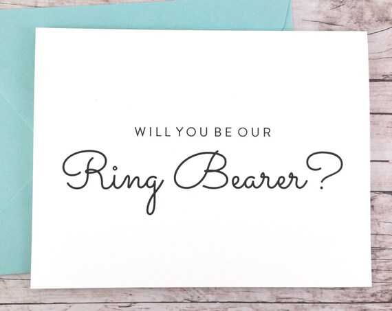 Will You Be Our Ring Bearer Card (FPS0016)