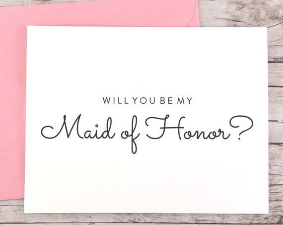 Will You Be My Maid of Honor Card (FPS0016)