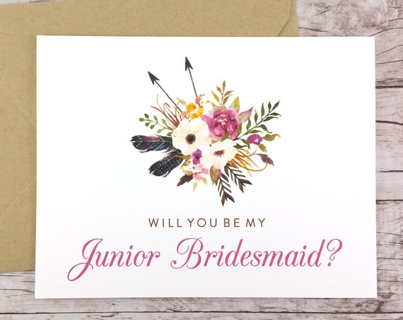 Will You Be My Junior Bridesmaid Card (FPS0022)