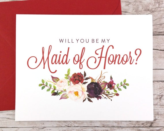 Will You Be My Maid of Honor Card (FPS0050)