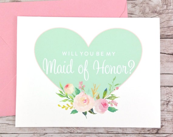 Will You Be My Maid of Honor Card (FPS0008)