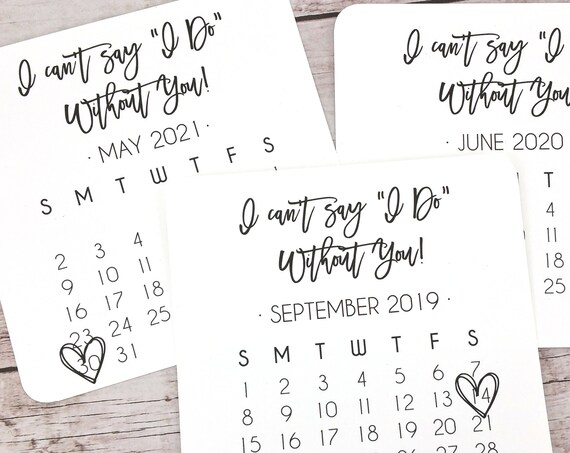 Bridesmaid Proposal Calendar (FPS00C1)