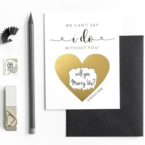 Will You Marry Us Scratch off Card Wedding Officiant Scratch ...