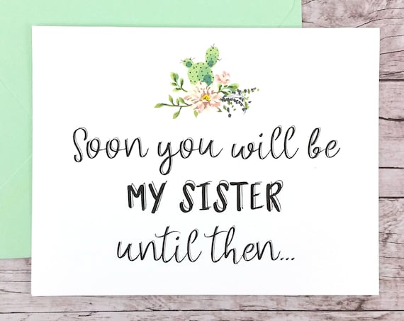 Soon You Will Be My Sister Card (FPS0065)