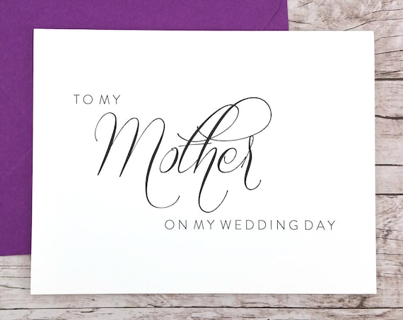 To My Mother On My Wedding Day Card (FPS0058)