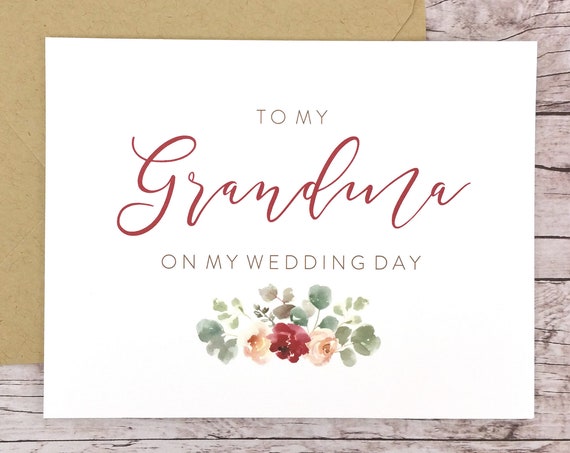 To My Grandma On My Wedding Day Card (FPS0066)
