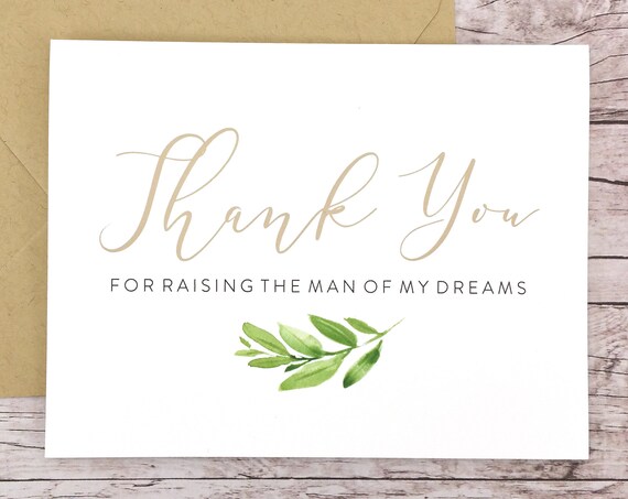 Thank You For Raising the Man of My Dreams Card (FPS0060)