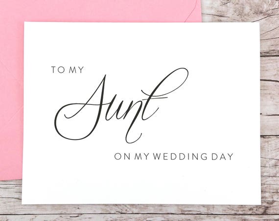 To My Aunt On My Wedding Day Card (FPS0058)